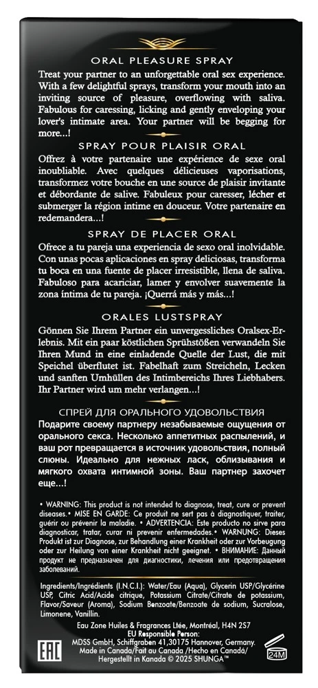 WoP Watermelon 20 ml, Waves of Pleasure Watermelon Mundspray – sexy fruchtiger Kick für heißes orales Verwöhnen mit prickelndem Watermelon-Aroma