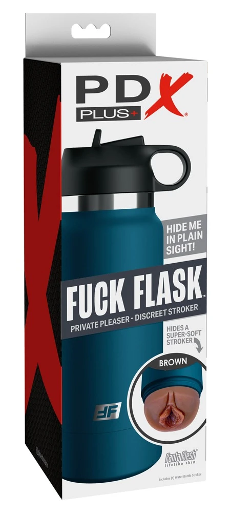 PDX Plus Flask Masturbator in Vagina-Optik Trinkflaschen-Gehäuse