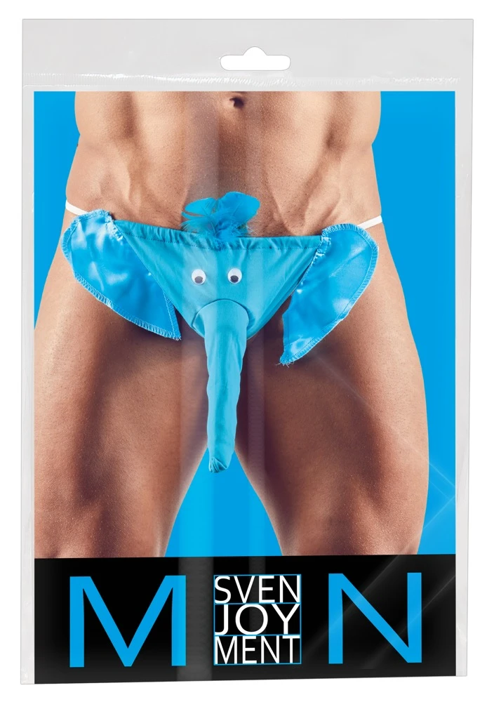 Herren String von Svenjoyment mit Penis-Beutel in Rüssel-Form und beweglichen Kulleraugen.