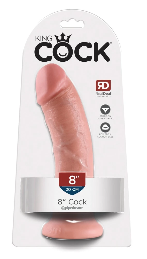 King Cock 8 Zoll - Naturdildo