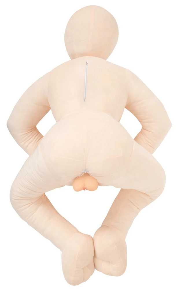 Leona Plush Doll, Plüsch-Liebespuppe Your Plush Doll Leona lebensgroß aus softem Velourplüsch mit einsetzbarem Vagina-Masturbator in sitzender Form stabil leicht flexibel und individuell gestaltbar