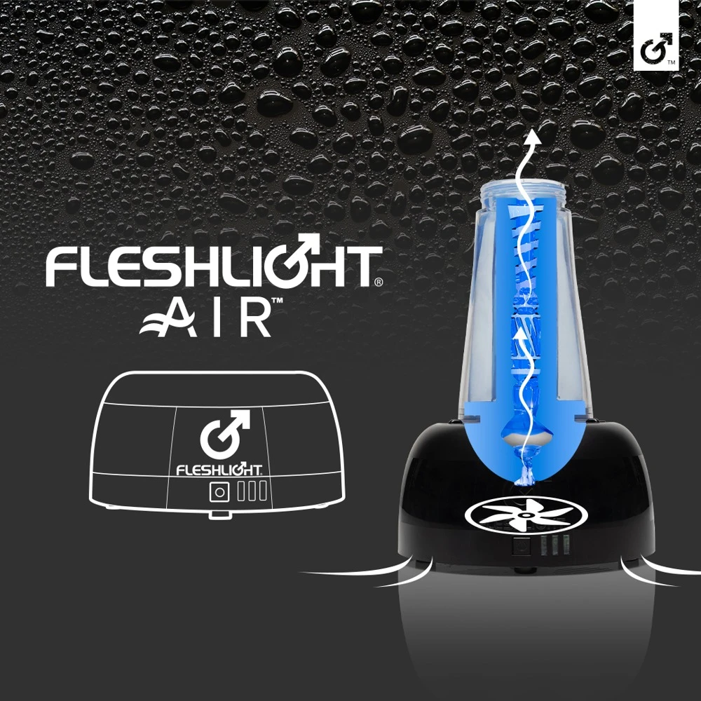 Fleshlight Air, Fleshlight Air USB Trockner für Masturbator-Einsätze mit Adapterring 3 Trocknungsstufen hygienisch und komfortabel Fleshlight