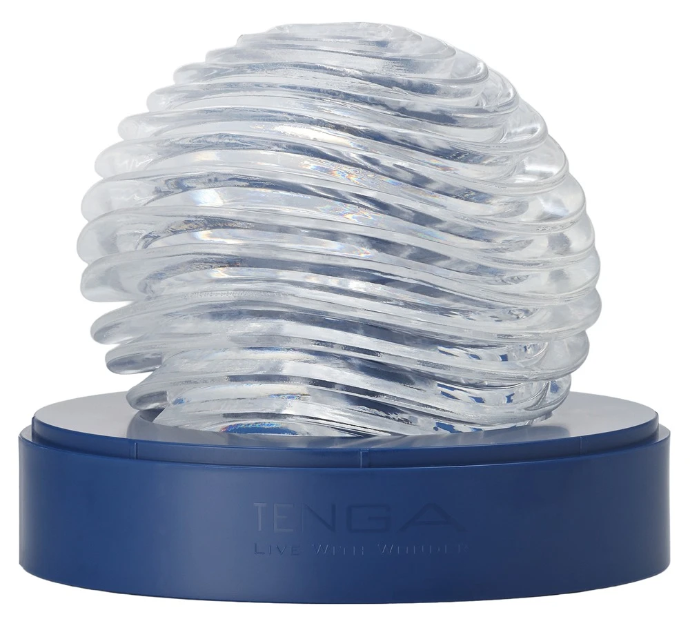 Tenga GEO AQUA, TENGA GEO AQUA Masturbator transparent mit soften Wellenstrukturen für intensive Massage & geschmeidiges Spiel