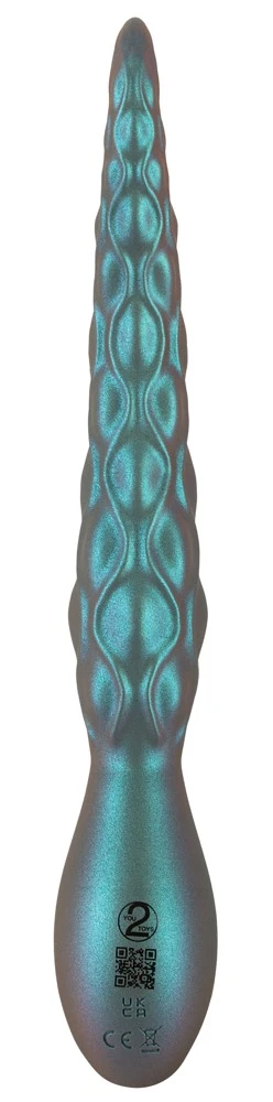 Beasty Cocks Octo Vibes, Langer Vibrator Octo Vibes im Tentakel Design von Beasty Cocks in schimmernder Metallic Optik mit reizstarker Struktur und 9 Modi