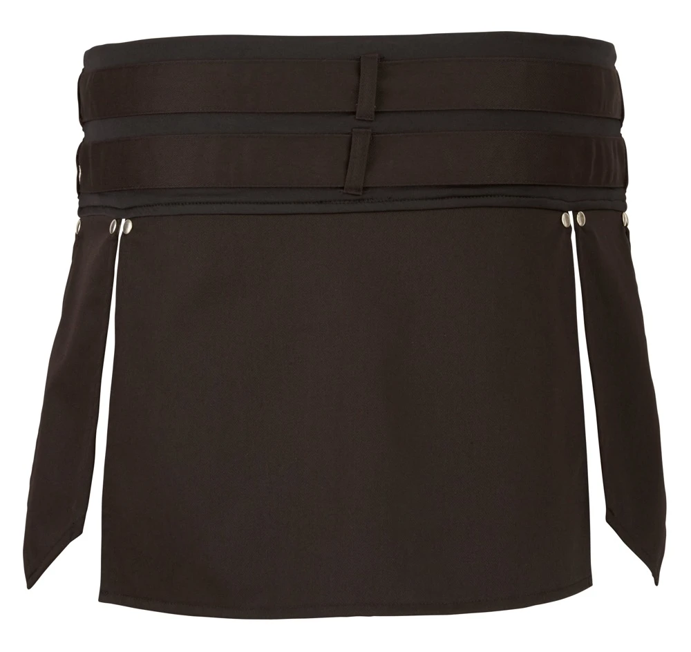 Schwarzer Rock von Svenjoyment im Gladiator-Style mit zwei Gürteln. Hinten mit Stretch.