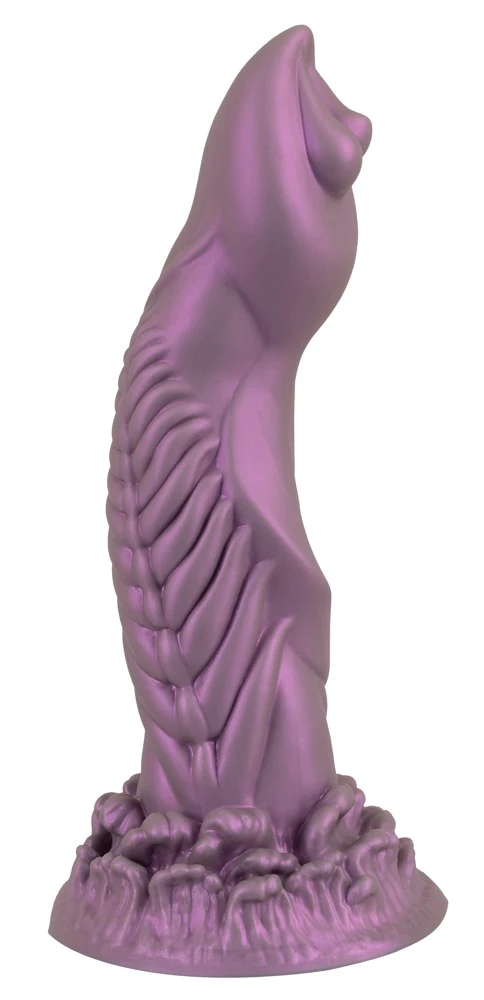 Beasty Cocks Alien Phallus, Alien Phallus Dildo von Beasty Cocks: Fantasievoller Penislook, Metallic-Optik, starker Saugfuß, strukturierte Lust