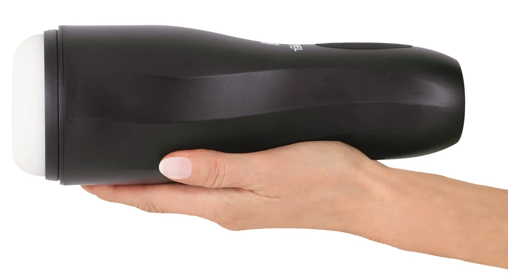 Rebel Masturbator Squeeze, Suc, Masturbator mit Squeeze-Massage, intensiver Saugfunktion und 10 kraftvollen Vibrationsmodi für dreifachen Genuss von Rebel