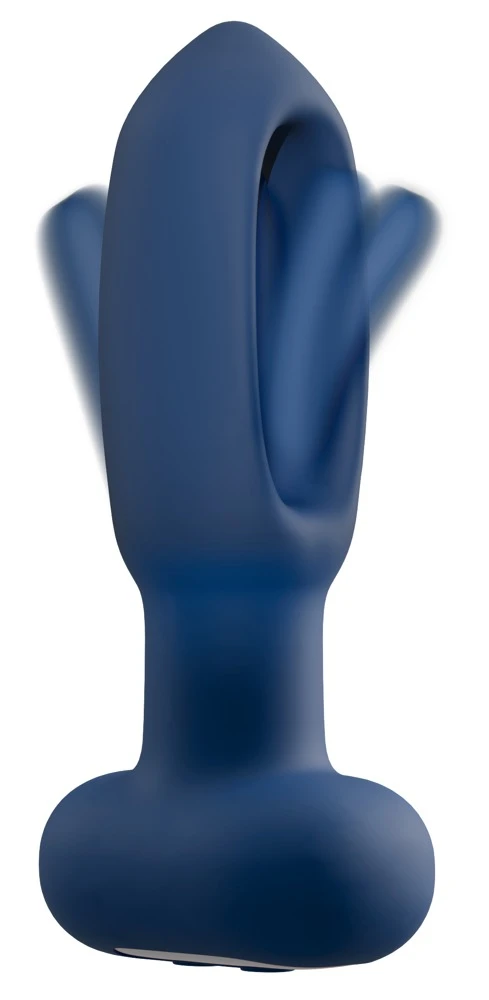 ANOS Flickering Tongue Butt Pl, ANOS RC Flicking Tongue Butt Plug: Vibrator mit innovativer Softzunge und 10 Pulsationsmodi für aufregenden analen Genuss!