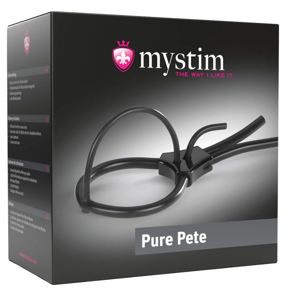 Pure Pete, Intensive Elektro-Stimulation genau dort, wo’s zählt – Pure Pete Eichelschlaufe von Mystim aus flexiblem Platinsilikon!