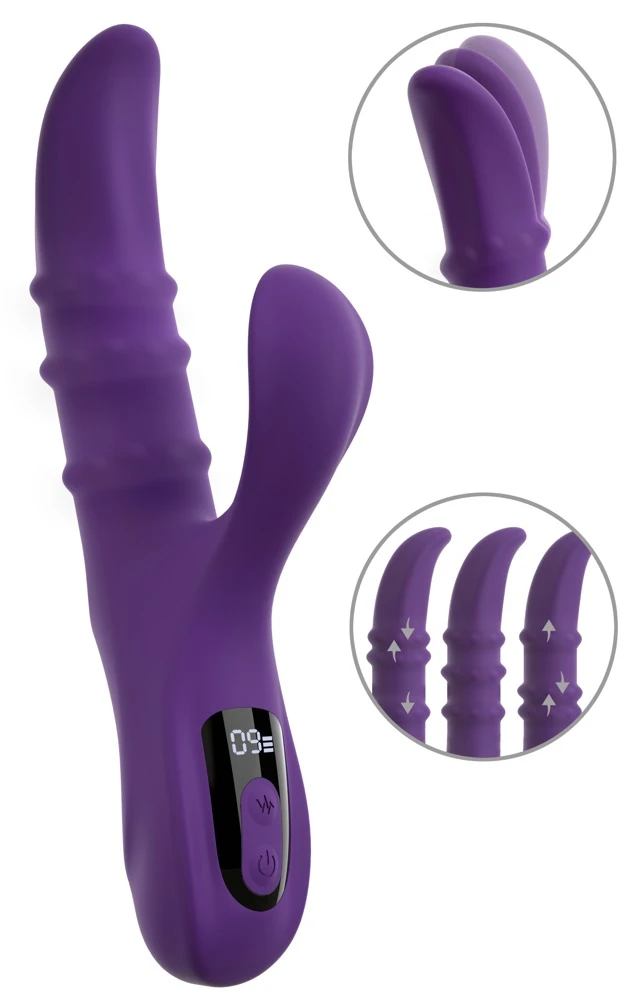 Nodding Rabbit Vibr. Nodding, You2Toys Rabbitvibrator – Aufreizender Nodding Vibrator mit 3 Moving Rings für intensive G-Punkt- & Klitorisstimulation