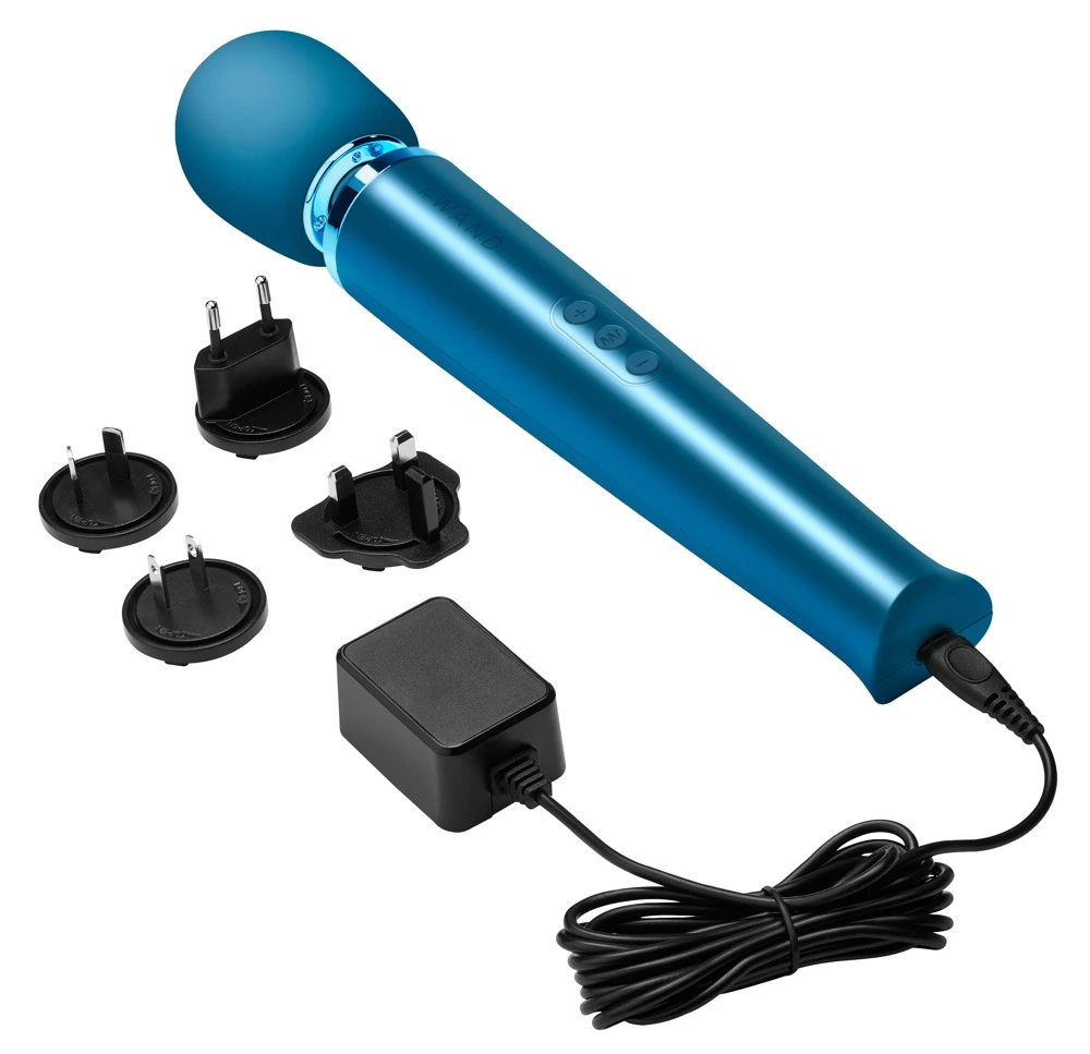 Le Wand Massagestab inkl. Strukturaufsatz 20 Vibrationsmodi in 10 Intensitäten