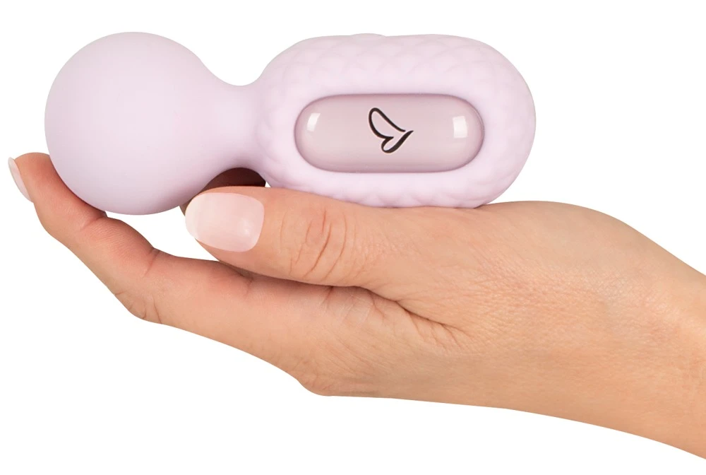 beau coeur Celoro Mini Wand, CELORO Mini Wand – kompakter Massagestab mit softem Kopf, 10 intensiven Vibrationsmodi und stylischer Rautenstruktur für präzise Lustmomente überall