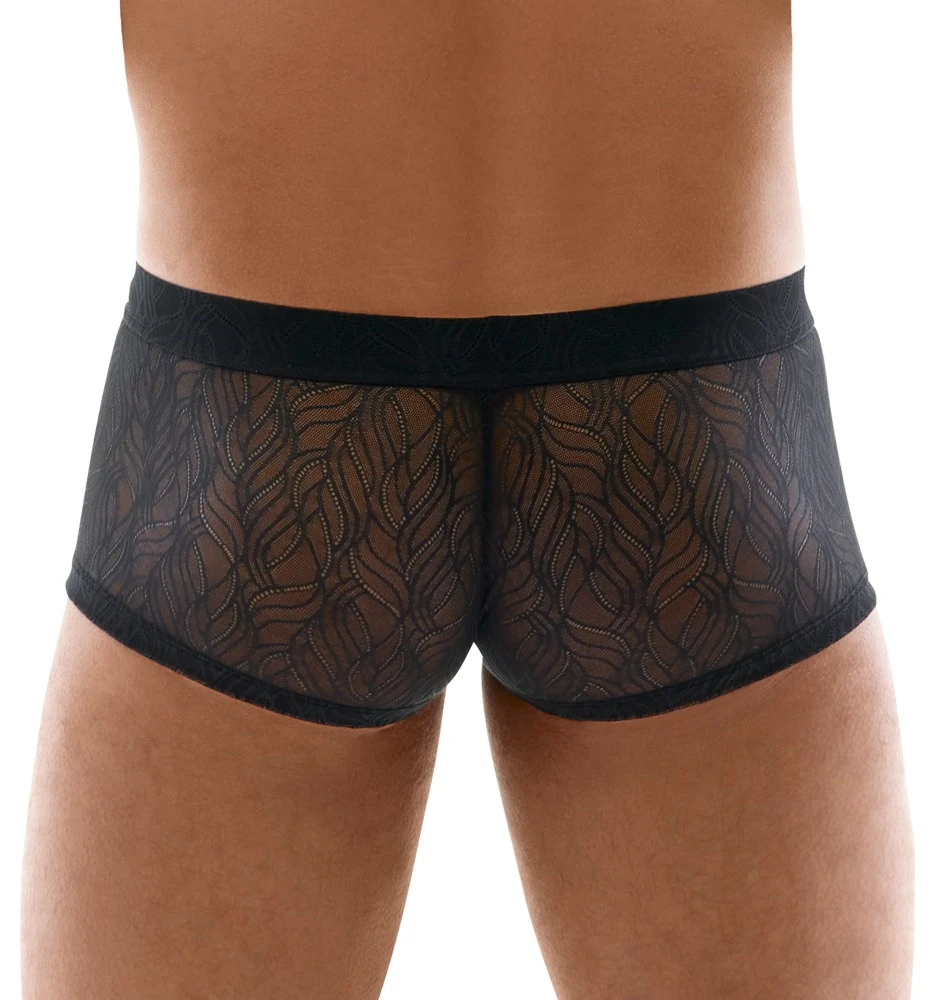 Enge, betonende Pants von Svenjoyment aus feiner weicher Stretch-Spitze mit Webgummibund.