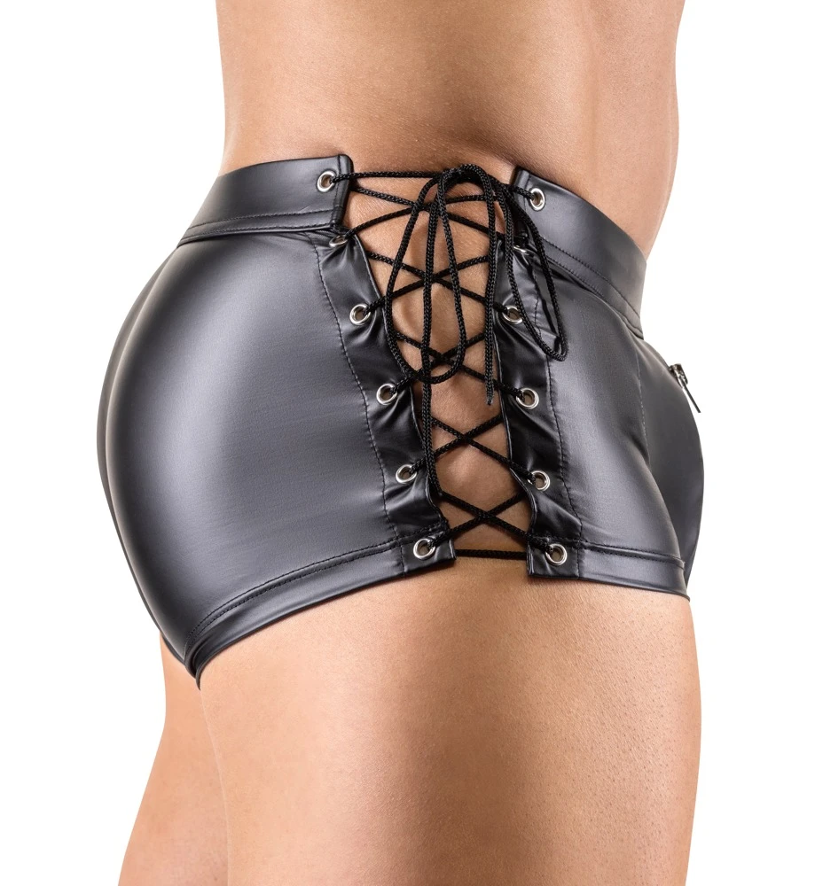 Betonende eng geschnittene Pants von Svenjoyment aus leichtem Stretchmaterial mit trendigem matten Finish.