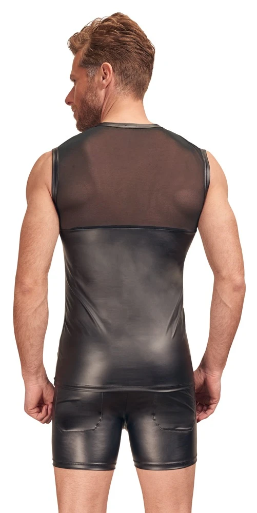 Top von NEK im trendigen Mattlook mit oberer Partie aus elastischem weichem Powernet mit aufgestepptem Harness vorne. Top von NEK im trendigen Mattlook mit oberer Partie aus elastischem weichem Powernet mit aufgestepptem Harness vorne.