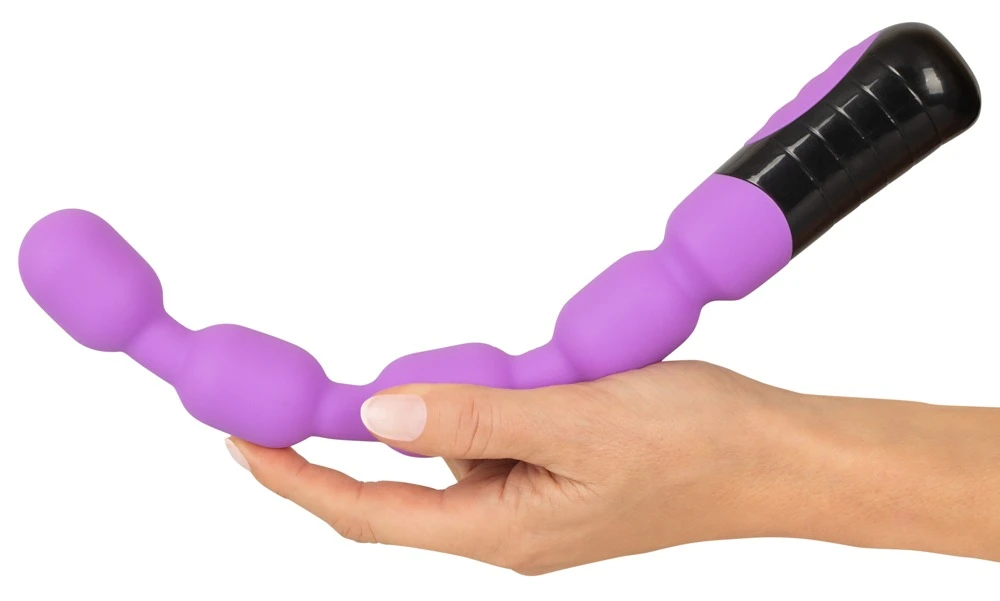 High Performance Beads, Kraftvolle Doppel-Vibration trifft gezielte G- und P-Punkt-Stimulation – mit ergonomischem Hebel für intensive Lustmomente