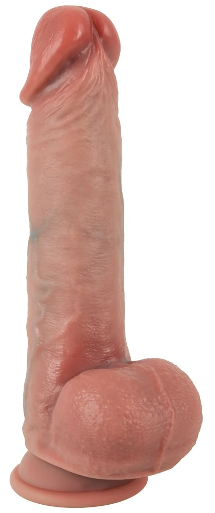 Realistixxx Movable Skin Dildo, Realistixxx RealMan Naturdildo mit Hoden – erotisch lebensecht mit beweglicher Haut, Dual Density Silikon & starkem Saugfuß