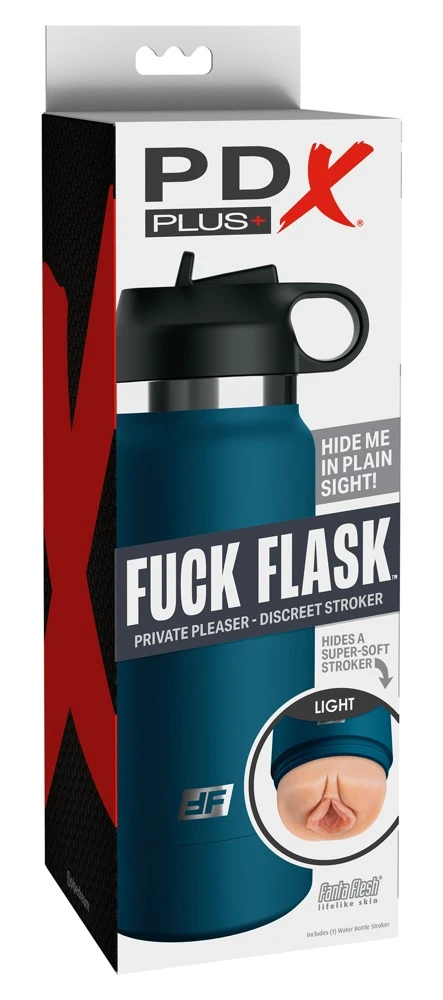 PDX Plus Fuck Flask Masturbator in Vagina-Optik Trinkflaschen-Gehäuse