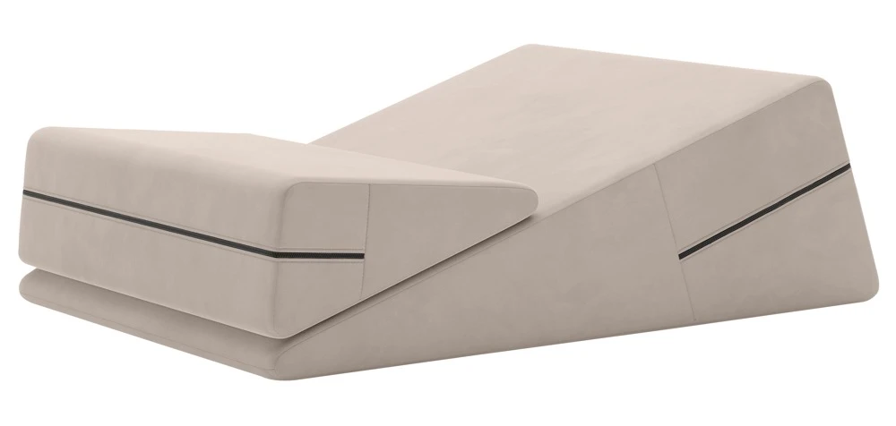 Wedge/Ramp Combo Cream, Anatomisch geformte Liebeskissen im Set für tiefere Penetration und neue Sexpositionen  Waschbarer Mikrofaserbezug