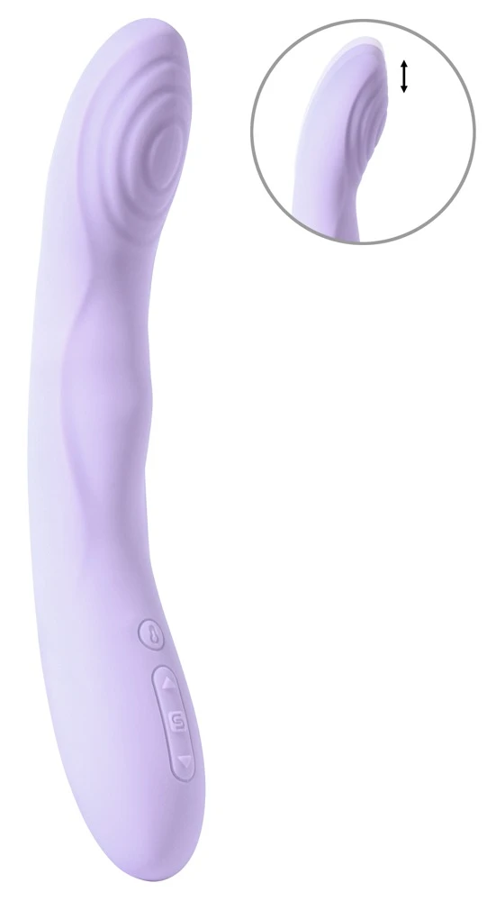 Selena Pastel Lilac, SVAKOM Selena Stoßvibrator mit Wärmefunktion bis 38°C – App steuerbar, 2 starke Motoren, G-Punkt & Klitoris Vibrator wasserdicht, Silikon Toy