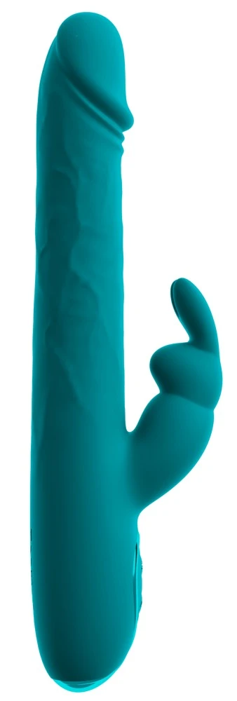 Smile Rabbit Vibrator Wiggling, Rabbitvibrator mit Wiggling-Funktion, Dual-Stimulation für Vagina & Klitoris, 10 Vibrationsmodi, luxuriöse Reizwäsche Sweet Smile
