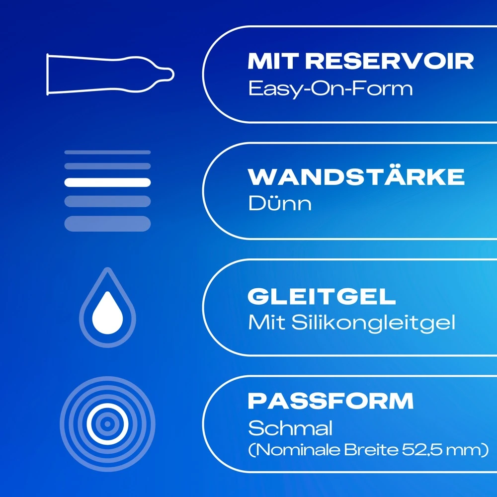 Durex Gefühlsecht Slim 10er, Grenzenlose Nähe spüren mit den Gefühlsecht Slim Kondomen von Durex extra schmal, hauchdünn und perfekt gleitend für echte Intimität