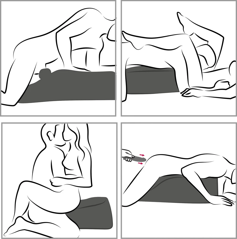 Kunstleder Kissen mit Halterung für Fleshlight-Masturbatoren,  Fleshlight Mount on a Mission