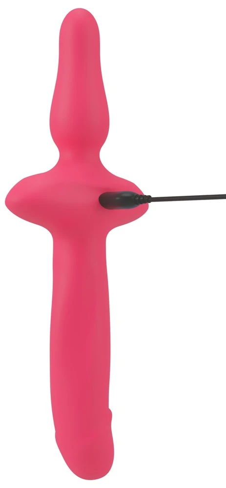 Couples Choice 2in1 Vibrator, Vielseitiger Vibrator für sinnliches Vergnügen: 2 leise Motoren, 10 Modi, wasserfest und aus geschmeidigem Soft-Touch-Silikon