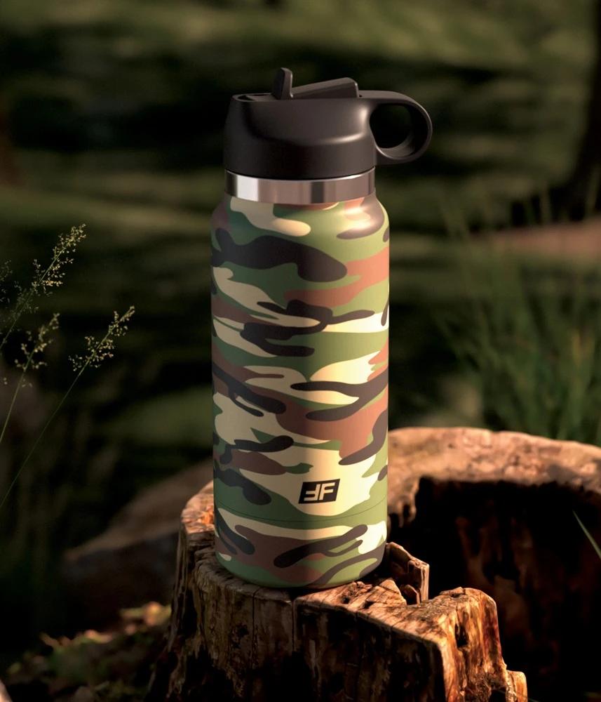 PDX Plus Flask Masturbator in Vagina-Optik Trinkflaschen-Gehäuse Happy Camper