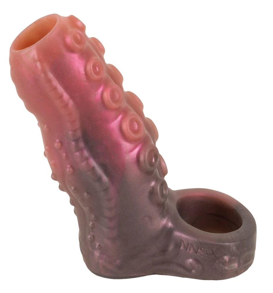 Beasty Cocks Tentacle Sleeve, Erotische Tentacle Sleeve mit offener Penishülle und Hodenring für intensive Stimulation