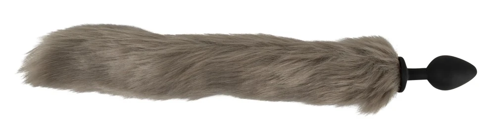 Fluffy Tail Grey, Fluffiger Schweif für sinnliche Abenteuer, flexibler Analplug mit weichem Kunstfell und sicherem Stopper Fluffy Tail Grey, Fluffiger Schweif für sinnliche Abenteuer, flexibler Analplug mit weichem Kunstfell und sicherem Stopper