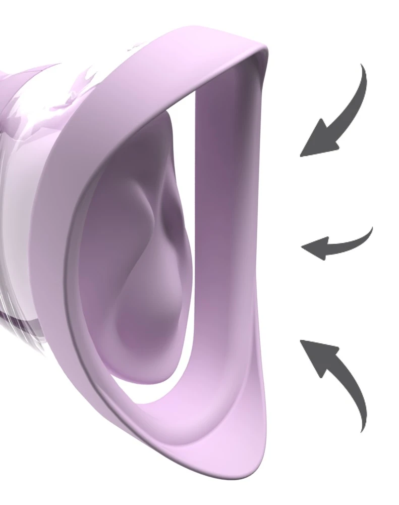 FFH Veloura Touch Pleasure Pum, Fantasy For Her Veloura Touch Pleasure Pump – Aufreizende Intim-Saugschale mit 10 Vibrationsmodi, 3 Saugstufen und intensiver Stimulation für prickelnde Lustmomente
