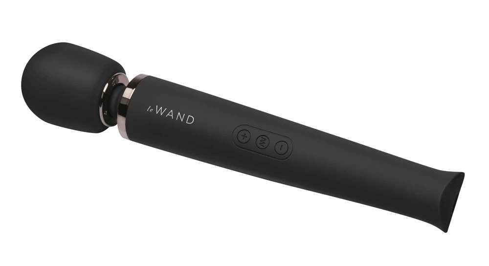 Le Wand Massagestab inkl. Strukturaufsatz 20 Vibrationsmodi in 10 Intensitäten