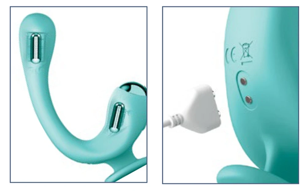 JJ Reflexx Rabbit 2, Biegsamer Doppelvibrator Reflexx Rabbit 2: Wärmefunktion, 10 Vibrationsmodi & flexibler 2-Finger-Griff für maximale Stimulation