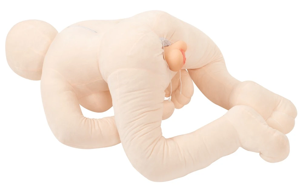 Leona Plush Doll, Plüsch-Liebespuppe Your Plush Doll Leona lebensgroß aus softem Velourplüsch mit einsetzbarem Vagina-Masturbator in sitzender Form stabil leicht flexibel und individuell gestaltbar
