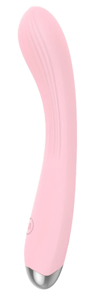beau coeur Kireya Curved Vibra, KIREYA Curved Vibrator aus Silikon mit 10 Modi, flexibler Form und Rillenstruktur für intensive Stimulation
