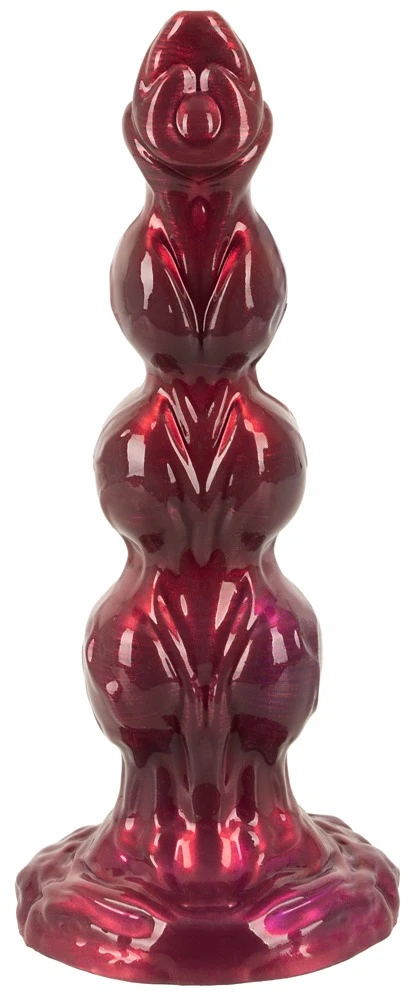 Beasty Cocks Werewolf Willie, Beasty Cocks Werewolf Willie Kugel-Dildo in Metallic-Optik mit Saugfuß, markanter Struktur und Fantasy-Design