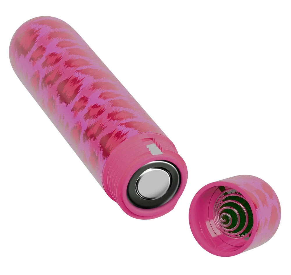 beau coeur Leo Mini Vibrator, Verspielter Mini Vibrator LEO von beau cœur im Pink-Leo-Design mit 10 intensiven Vibrationsmodi klein leicht diskret