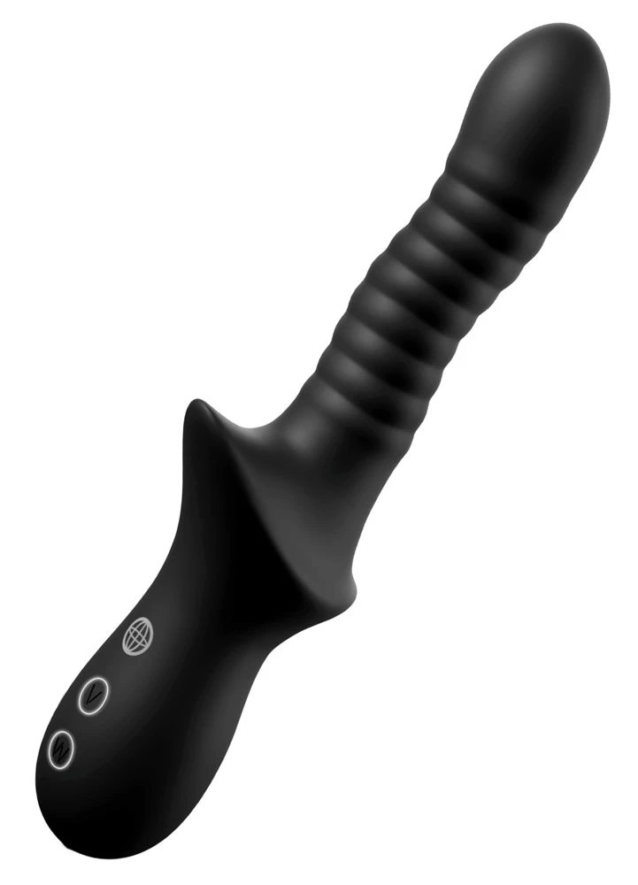 AFE Pleasure Wave Black, Analvibrator Pleasure Wave von Anal Fantasy Elite Collection mit WaveMotion, 10 Wellen- und 10 Vibrationsmodi, getrennt steuerbar