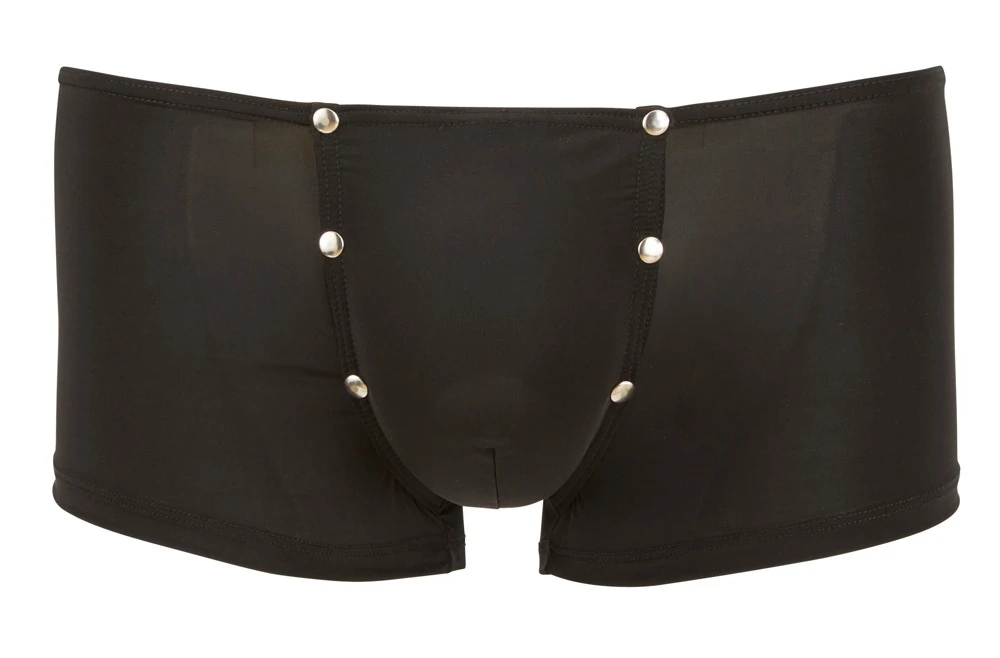 Leicht transparente und hochelastische Pants mit Swellfunktion. Ein raffinierter Beutel mit Druckknopfleisten.