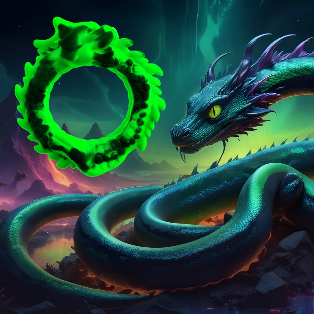 Beasty Cocks Dragon Loop, Dragon Loop Penisring im Drachen-Design aus softem Silikon für intensive Erektionen & kraftvolles Feeling