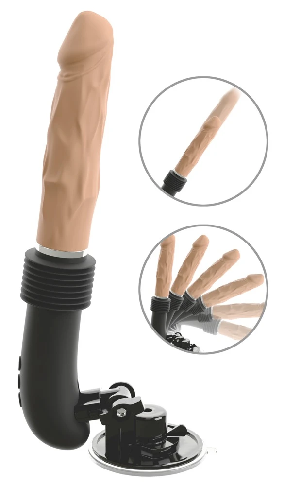 RC Fucking Machine 3, RC Fucking Machine Flesh von You2Toys – kraftvolle Stoßbewegungen und intensive Vibrationen im realistischen Penis-Look für freihändiges Lustvergnügen