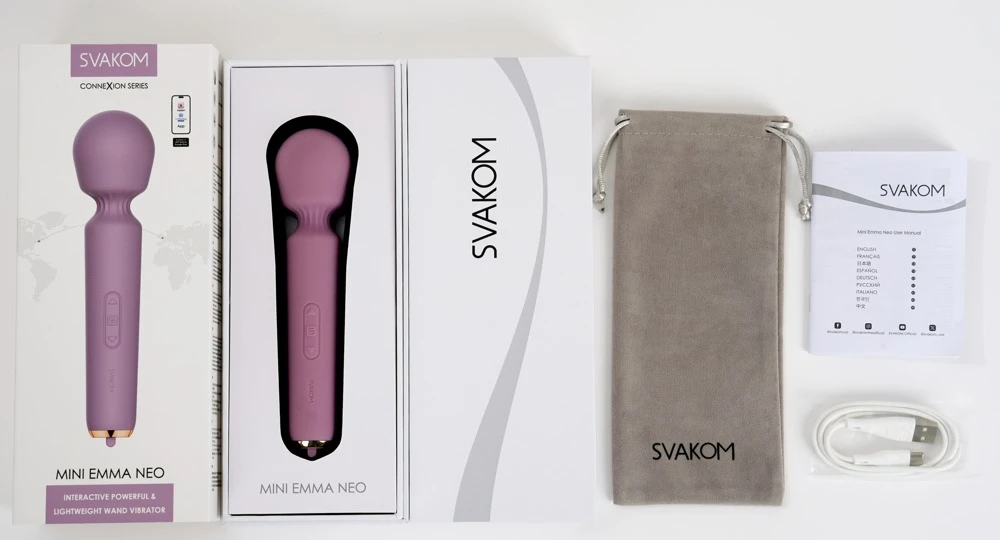 Mini Emma Neo, Mini Emma Neo Massagestab von SVAKOM Kompakte, wasserdichte Vibrationsmassage mit 6 Modi, Wärmefunktion und Memory