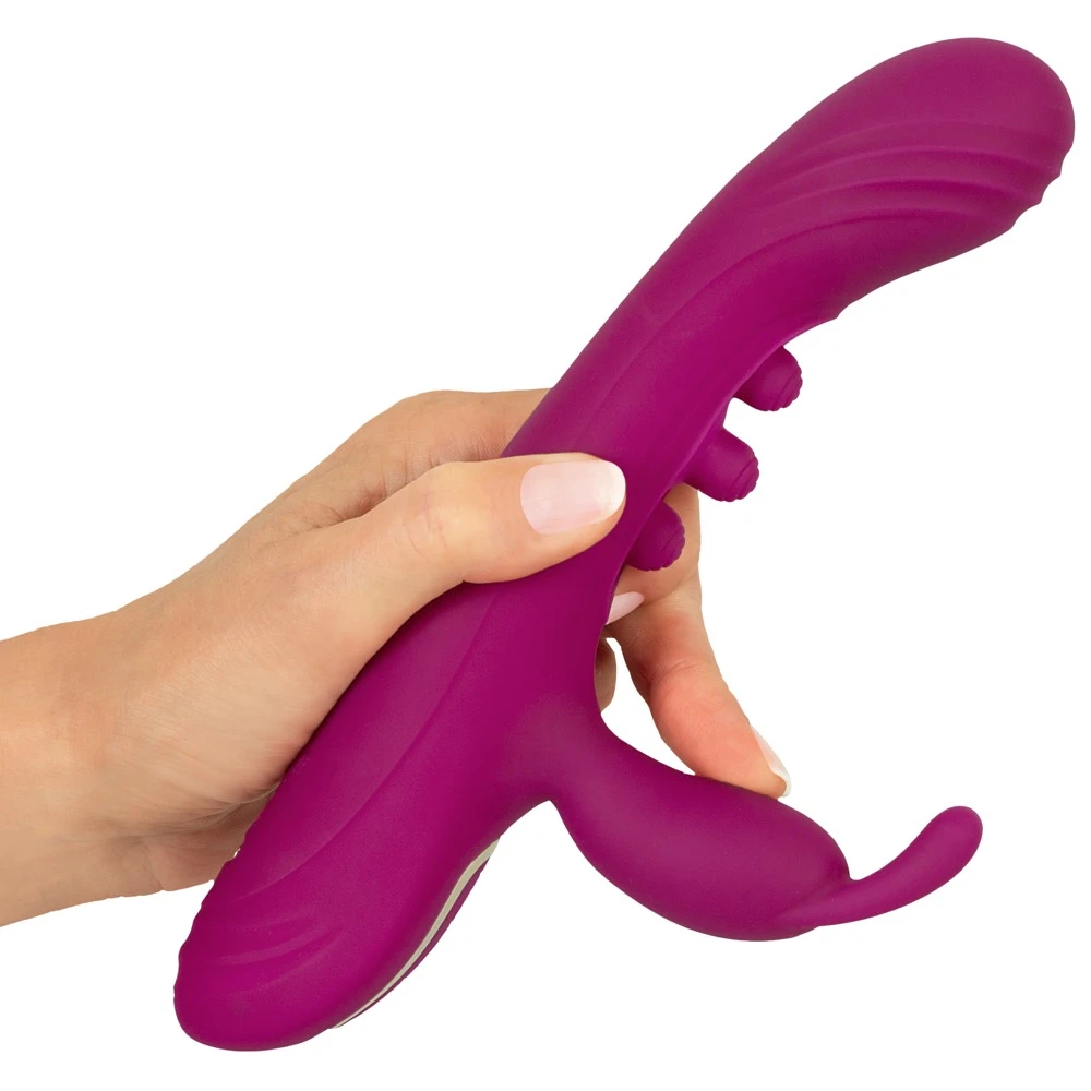 Javida 2F Vibrator Squirting, Javida 2 Function Vibrator mit 3-facher Knocking-Funktion und 7 Vibrationsmodi für intensive G-Zonen- und Klitoris-Stimulation, fördert Squirting-Erleben