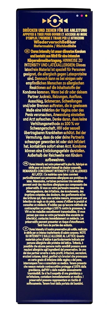 Durex Intensity 8er, Durex Intensity – Latexfreie, ultradünne Kondome aus Nitril für echte Nähe und maximales Hautgefühl