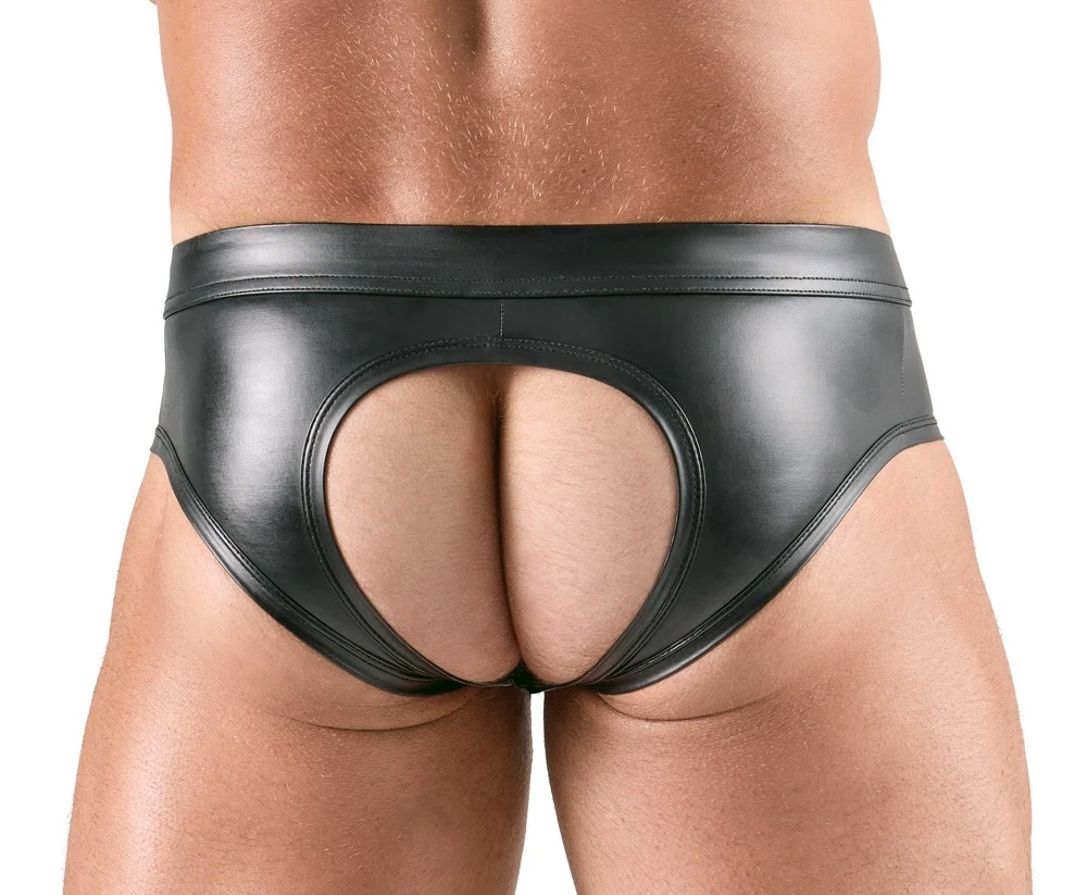 Herrenslip Po-frei, Po-freier Slip im edlen Mattglanz mit gestepptem Beutel und Reißverschluss, weiches, elastisches Highlight von Svenjoyment