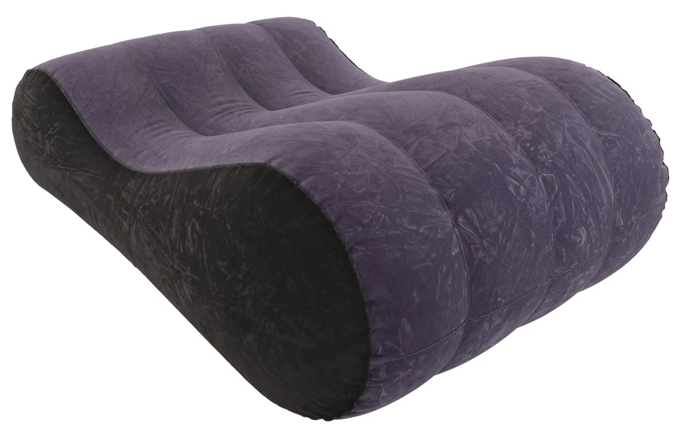Aufblasbares Liebeskissen Velvety Love Pillow – sexy erotisches Komfortkissen mit ergonomischer Keilform, samtig weicher Oberfläche, hoher Belastbarkeit bis 150 kg für intensiven, bequemen Super-Sex