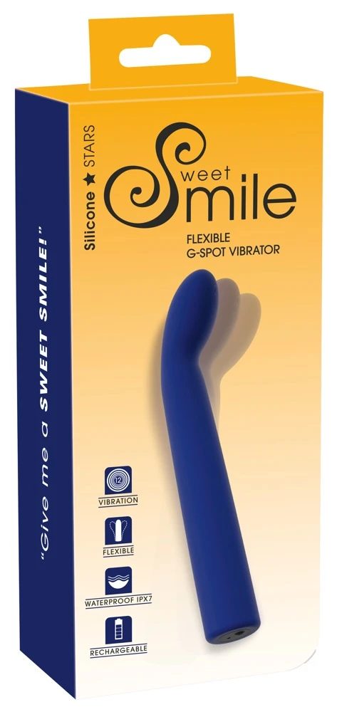 Smile Flexible G-Spot Vibrator, Flexibler G-Punkt-Vibrator für intensive Tiefenvibes – schlankes Design mit kraftvollen 12 Modi & wasserdichter Power für explizite Genussmomente