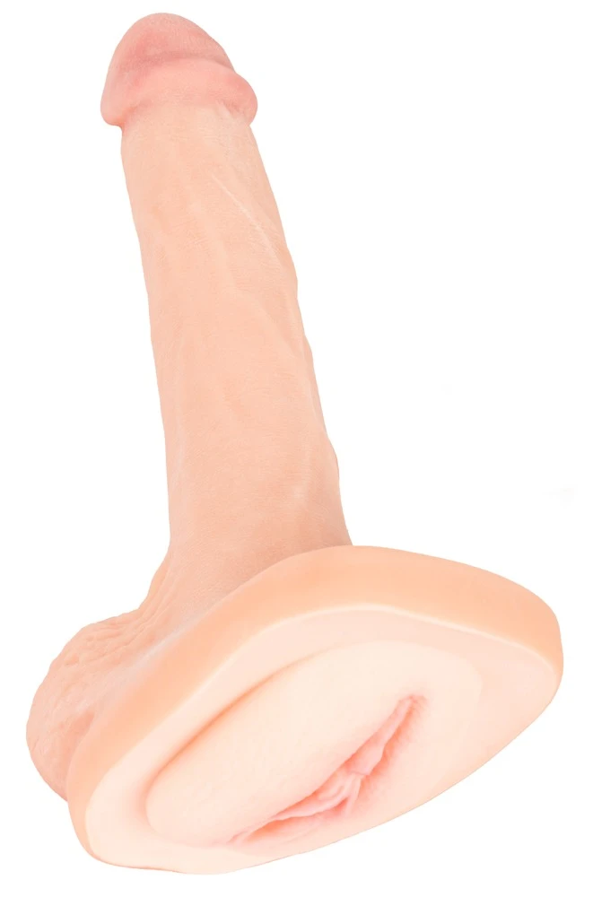 Nature Skin 3in1 Ext./Mast./Di, 3in1 Penisverlängerung Dildo Masturbator Nature Skin realistische Optik elastisch hautnah weich für intensiven Genuss