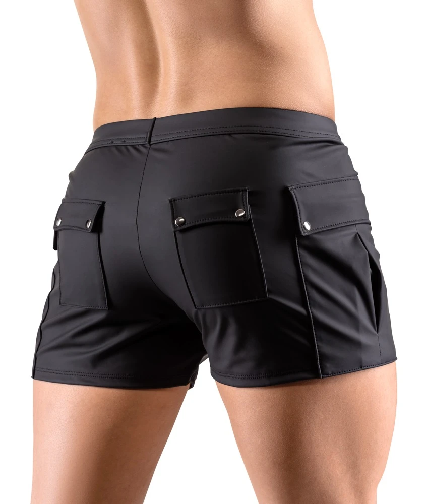 Herren Shorts, elastischem matten Stretchmaterial, Worker-Style, Cargo Look